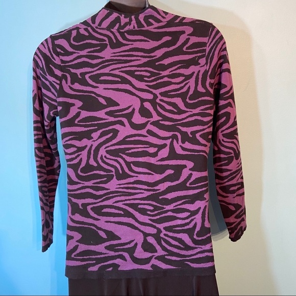 Dana Buchman  animal print sweater - Picture 3 of 6